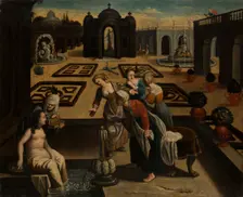David and Bathsheba, 1601-1700. Creator: French Master 17th century?