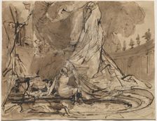 David and Bathsheba, 1825/1828. Creator: Karl Blechen