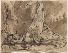 David and Bathsheba, 1825/1828. Creator: Karl Blechen