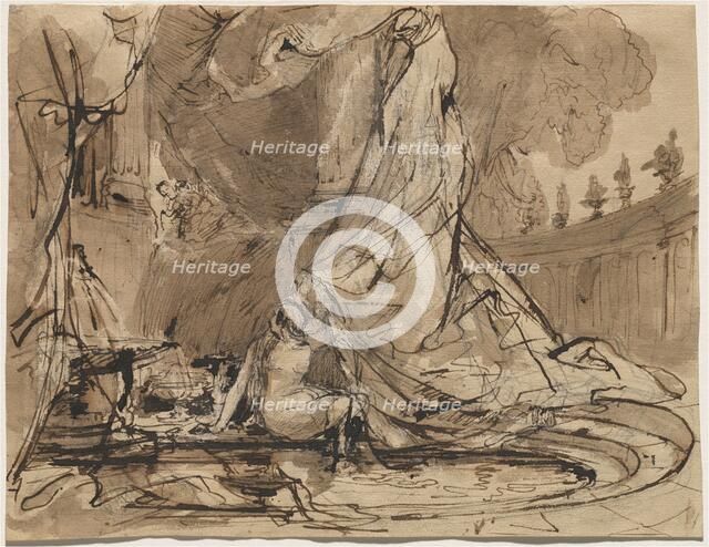 David and Bathsheba, 1825/1828. Creator: Karl Blechen.