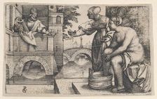 David and Bathsheba. Creator: Georg Pencz