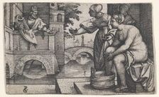 David and Bathsheba. Creator: Georg Pencz