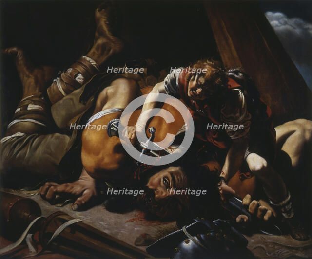 David and Goliath, 1607-1608. Creator: Borgianni, Orazio (1578-1616).