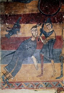 David and Goliath c1130. Artist: Master of the Last Judgement