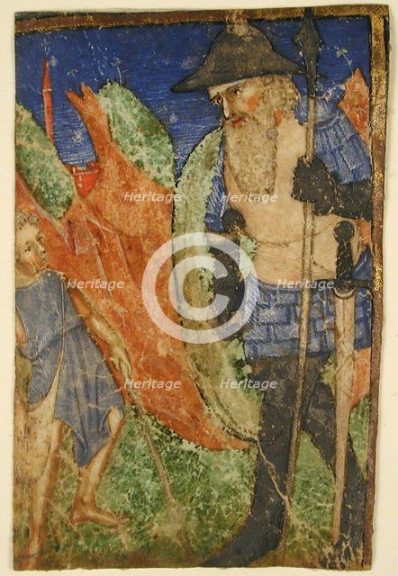 David and Goliath, French, ca. 1400. Creator: Unknown.