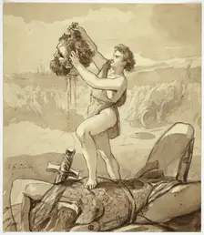 David and Goliath, n.d. Creator: Alfred Chalon