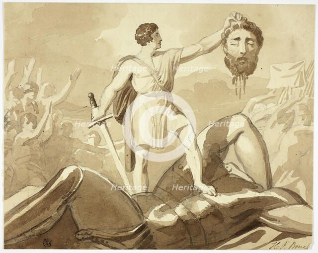 David and Goliath, n.d. Creator: Henry Pierce Bone.