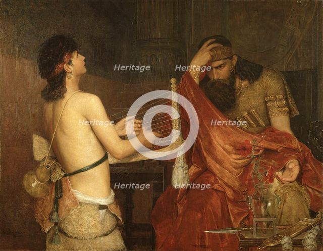 David and Saul, 1878. Creator: Ernst Josephson.