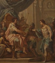 David and Saul. Study, early-mid 18th century. Creator: Sebastiano Conca