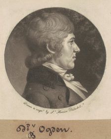 David Bayard Ogden, 1799. Creator: Charles Balthazar Julien Févret de Saint-Mémin