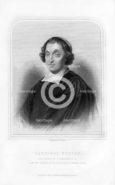 David Beaton, Archbishop of St Andrews, (1870).  Artist: S Freeman