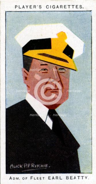 David Beatty, 1st Earl Beatty, admiral, 1926.Artist: Alick P F Ritchie