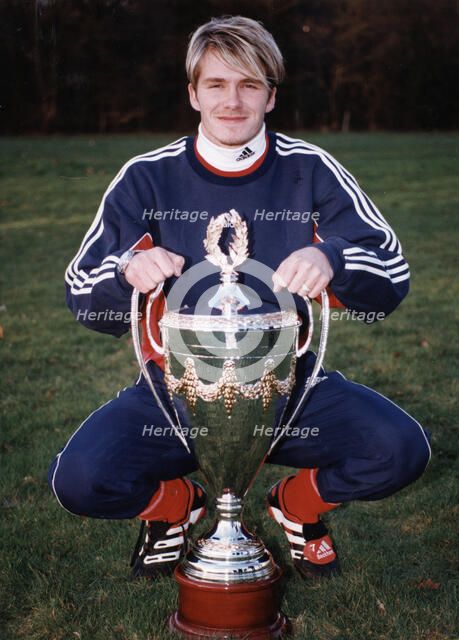 David Beckham (1975- ), English footballer, 1999. Artist: Unknown