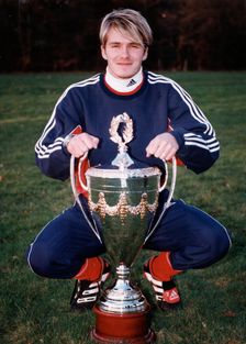 David Beckham (1975- ), English footballer, 1999. Creator: Unknown