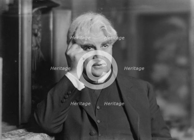 David Belasco, portrait photograph, 1918 Apr. 6. Creator: Arnold Genthe.