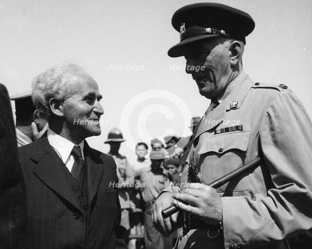 David Ben Gurion (1886-1973). Artist: Unknown