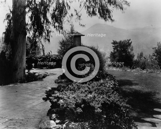David Berry Gamble house, 4 Westmoreland Place, Pasadena, California, 1917. Creator: Frances Benjamin Johnston.