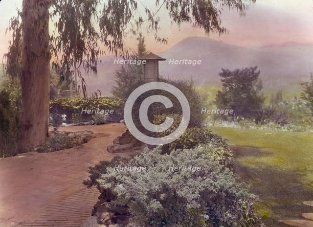 David Berry Gamble house, 4 Westmoreland Place, Pasadena, California, 1917. Creator: Frances Benjamin Johnston.