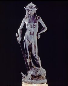 David bronze work done in 1430 by Donatello