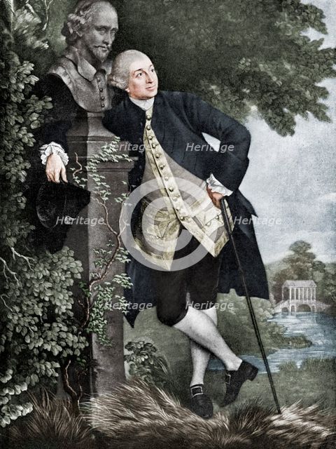 David Garrick (1717-1779), English actor, playwright, theatre manager and producer, 1905. Artist: Unknown.