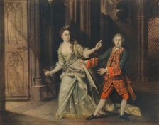 David Garrick and Mrs. Pritchard as Macbeth and Lady Macbeth 1768, (1948). Creator: Johan Zoffany