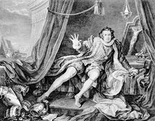 David Garrick as Richard III, 1746. Creator: Hogarth, William (1697-1764)