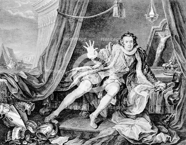 David Garrick as Richard III, 1746.  Creator: Hogarth, William (1697-1764).