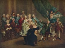 David Garrick in the Green Room 18th century. Artist: William Hogarth