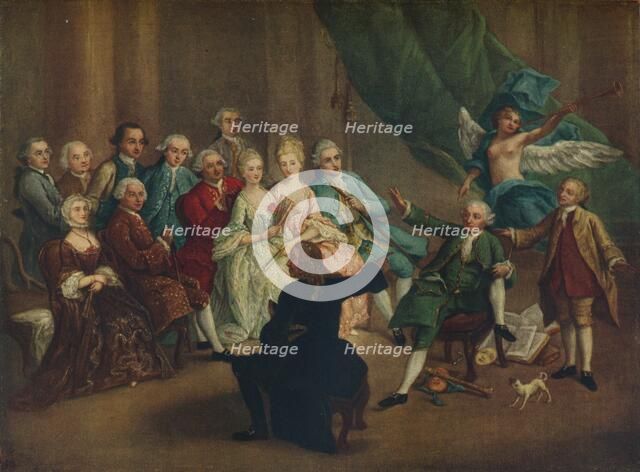 'David Garrick in the Green Room', 18th century. Artist: William Hogarth.