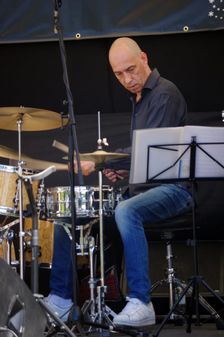 David Giovannini, Hexagonal, Battle Jazz Weekend, Battle, East Sussex, 24 July 2022. Creator: Brian O'Connor