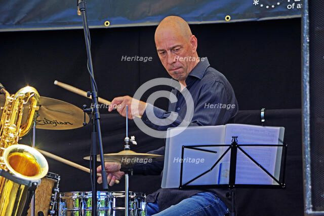 David Giovannini, Hexagonal, Battle Jazz Weekend, Battle, East Sussex, 24 July 2022. Creator: Brian O'Connor.