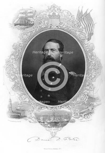 David Dixon Porter, United States admiral, 1862-1867.Artist: Brady