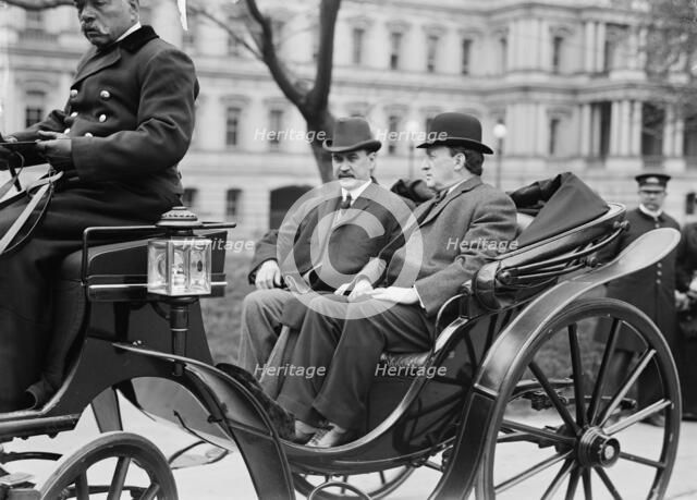 David Franklin Houston, Secretary of Agriculture, Left, with Attorney General McReynolds, 1914. Creator: Harris & Ewing.