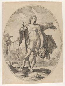 David from Heroes and Heroines of the Old Testament, ca. 1597., ca. 1597. Creator: Nicolaus Braeu