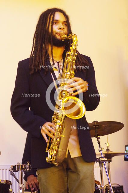 David Kayode, Gary Crosby Sextet, National Jazz Archive, Loughton, Essex, October 2023. Creator: Brian O'Connor.
