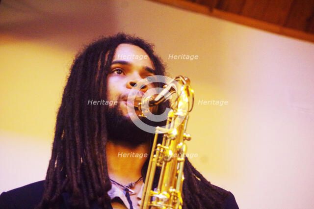 David Kayode, Gary Crosby Sextet, National Jazz Archive, Loughton, Essex, October 2023. Creator: Brian O'Connor.