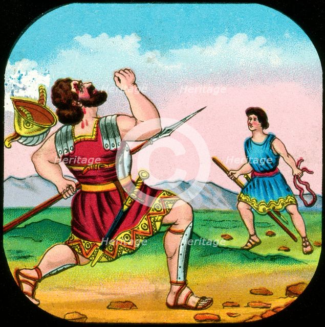 David Killing Goliath. Artist: Unknown