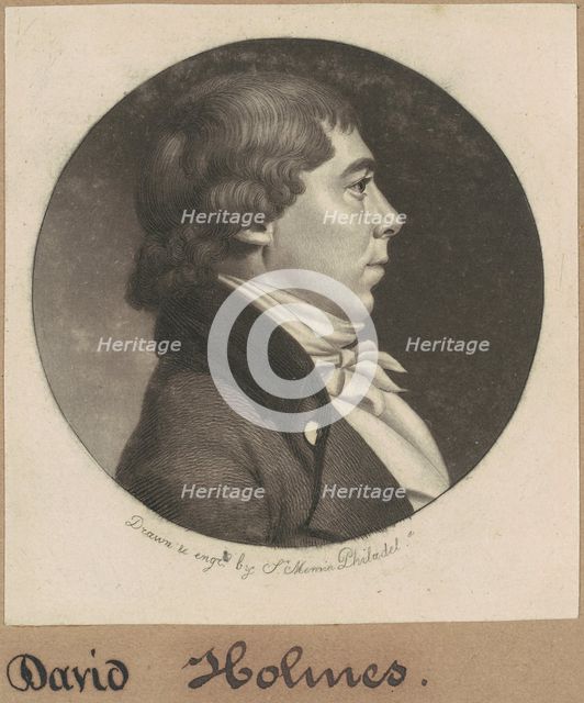 David Holmes, 1799. Creator: Charles Balthazar Julien Févret de Saint-Mémin.