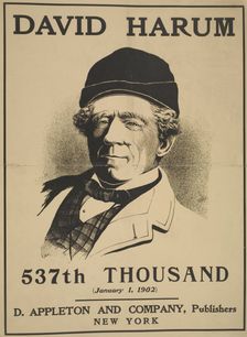 David Harum, c1895 - 1911. Creator: Unknown