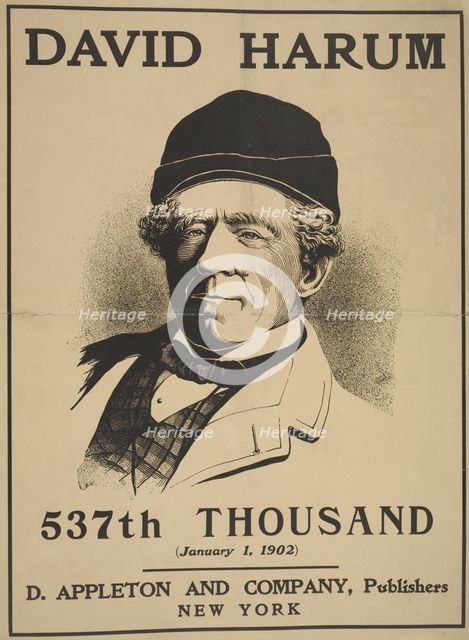 David Harum, c1895 - 1911. Creator: Unknown.