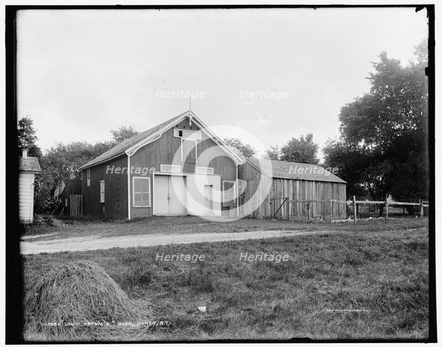 David Harum's barn, Homer, N.Y., c1900. Creator: Unknown.