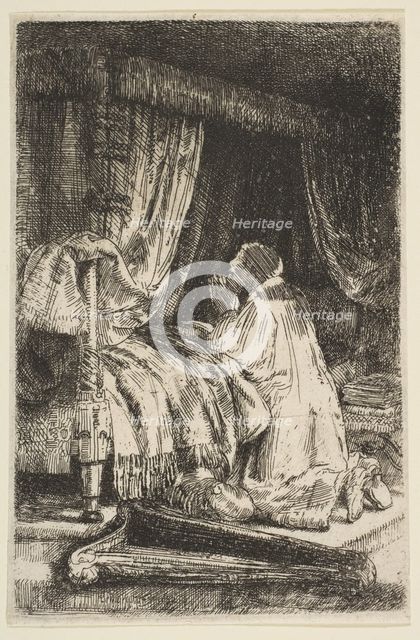 David in Prayer, 1652. Creator: Rembrandt Harmensz van Rijn.