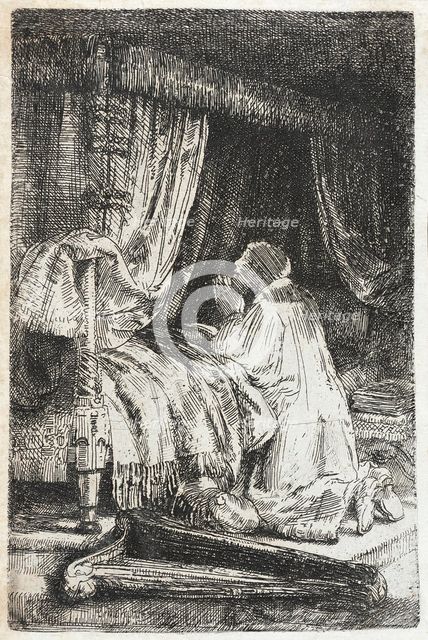 David in Prayer, 1652. Creator: Rembrandt Harmensz van Rijn.