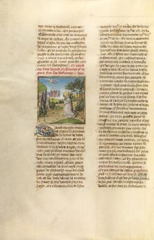 David in Prayer; Miroir Historial, about 1475. Creator: Unknown