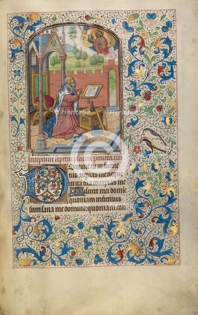 David in Prayer; Arenberg Hours, early 1460s. Creator: Willem Vrelant.