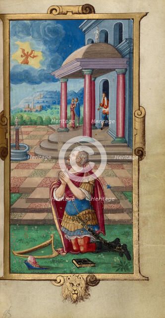 David in Prayer; Book of Hours, 1544. Creator: Unknown.