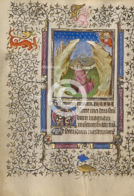 David in Prayer; Book of Hours, about 1410. Creator: Unknown.