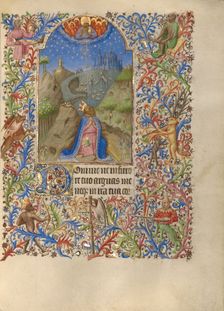 David in Prayer; Book of Hours, about 1420. Creator: Spitz Master