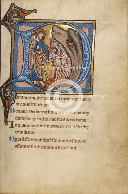 David in Prayer; Hours of Simon de Varie, 1455. Creator: Dunois Master.