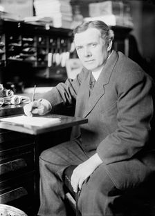 David John Lewis, Rep. from Maryland, U.S. Tariff Commn, at Desk, 1913. Creator: Harris & Ewing